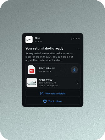 An automated WhatsApp follow-up with quotation and call actions